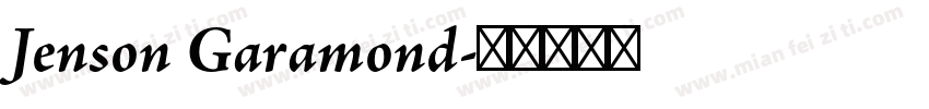 Jenson Garamond字体转换